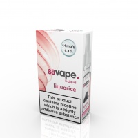 88 Vape - Liquorice Flavour E-Liquid Refill Bottle 10ml